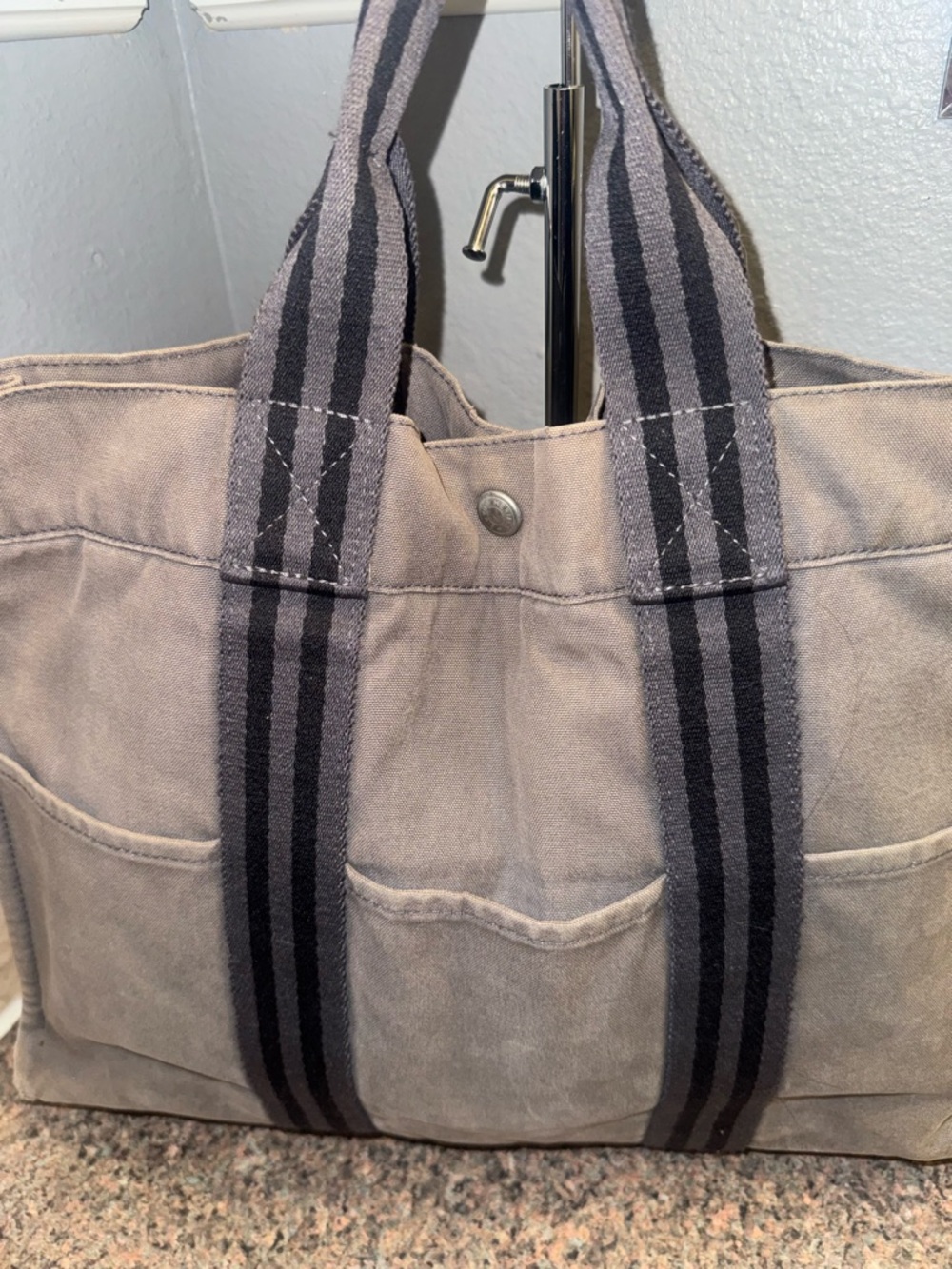 Hermes authentic canvas tote EUC - Picture 2 of 10